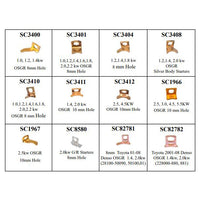 60 Piece Copper Starter Solenoid Contact Assortment for NipponDenso 12 Types