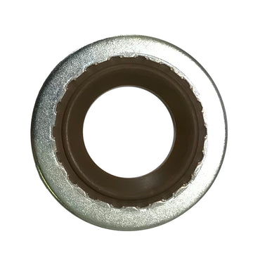 Oil Drain Plug Metal And Rubber Gasket 12 mm Crimped (Brown) - 100 Pack