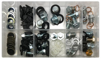 163 Piece Large Oil Drain Plug And Gasket Assortment Kit