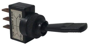 Universal 3 Position Plastic Toggle Switch ON / OFF / ON - 12 Volts @ 10 Amp