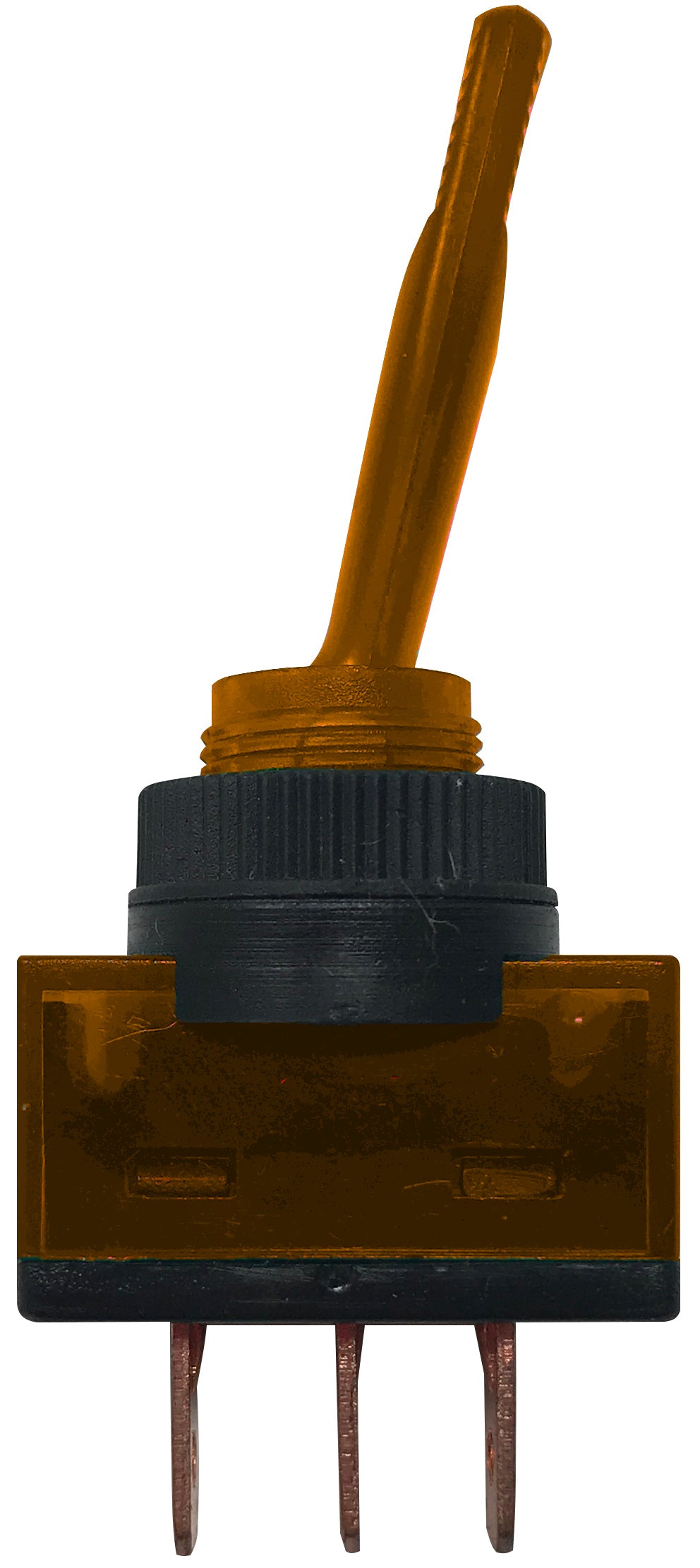 Universal Amber Illuminated ON / OFF Toggle Switch SPST - 20 Amp @ 12 Volt