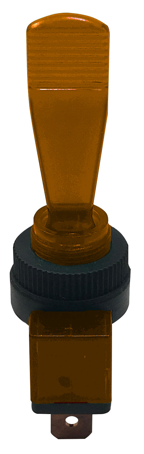 Universal Amber Illuminated ON / OFF Toggle Switch SPST - 20 Amp @ 12 Volt