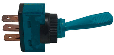 Universal Blue Illuminated ON / OFF Toggle Switch SPST - 20 Amp @ 12 Volt