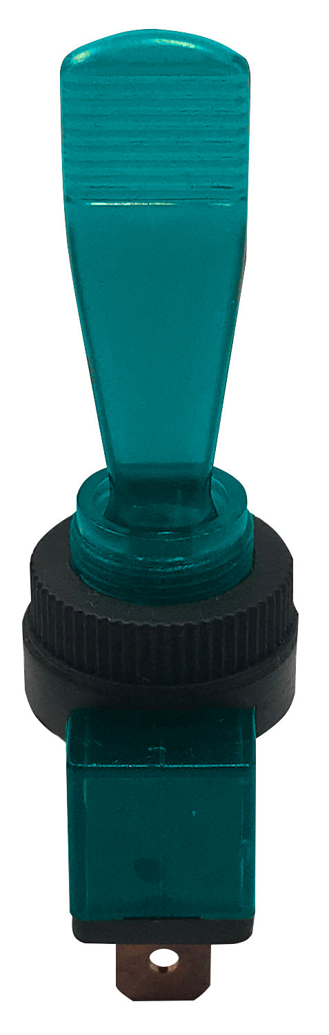 Universal Blue Illuminated ON / OFF Toggle Switch SPST - 20 Amp @ 12 Volt