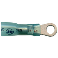 Elektralink Heat Shrink & Solder Blue Ring Terminal 16-14 Gauge #10 Stud - 500 Pack