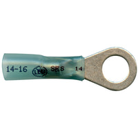 Elektralink Heat Shrink & Solder Blue Ring Terminal 16-14 Gauge 5/16" Stud - 10 Pack