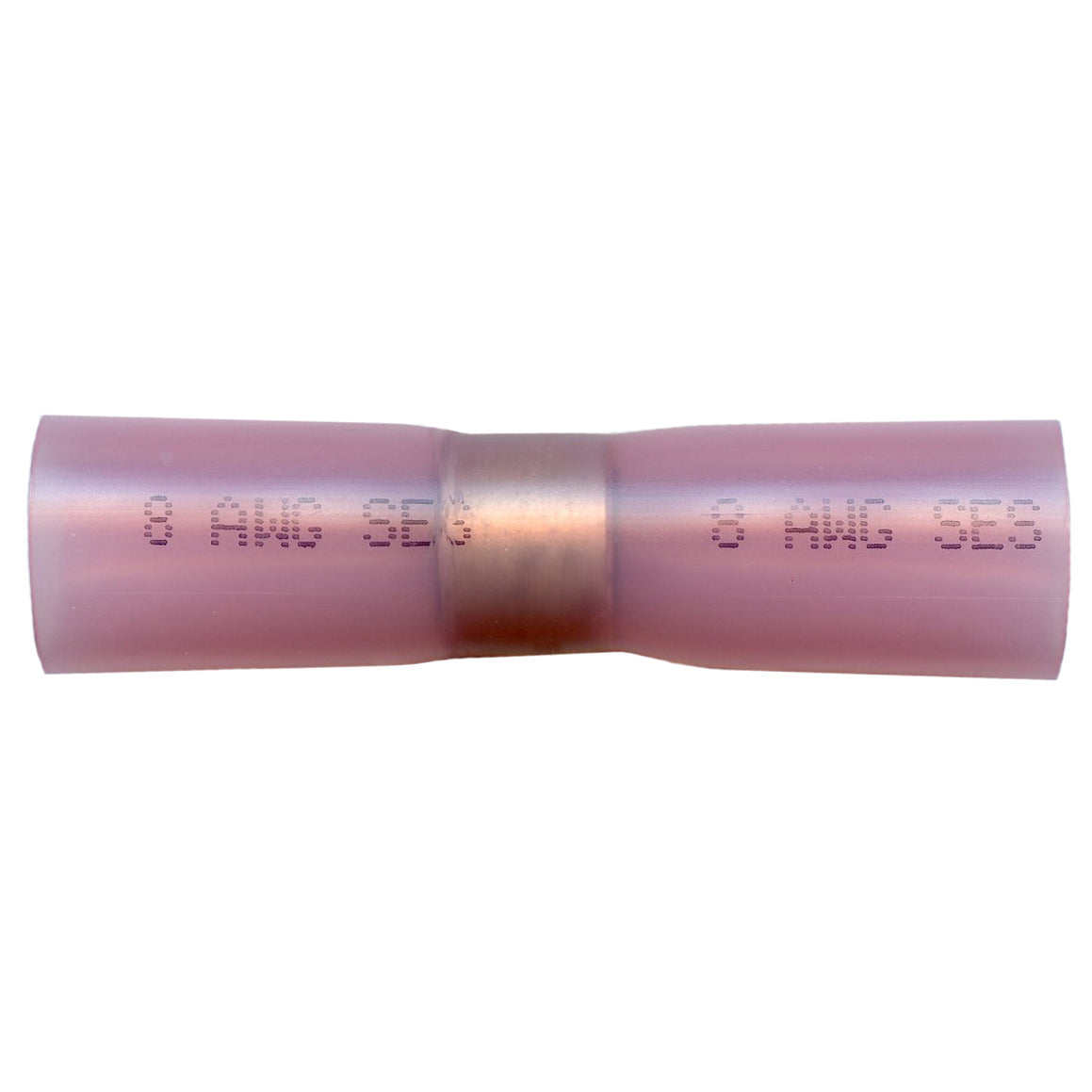 Elektralink Heat Shrink & Solder Red Butt Connector Terminal 8 Gauge - 500 Pack
