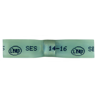 Elektralink Heat Shrink & Solder Blue Butt Connector Terminal 16-14 Gauge - 10 Pack