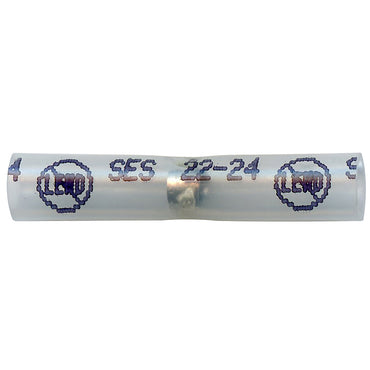 Elektralink Heat Shrink & Solder White Butt Connector Terminal 26-24 Gauge - 10 Pack