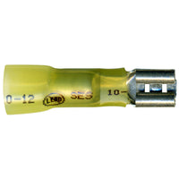 Elektralink Heat Shrink & Solder Female Quick Disconnect 12-10 Gauge .250 Tab - 10 Pack