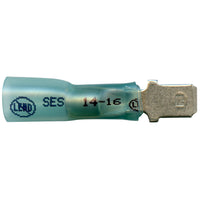 Elektralink Heat Shrink & Solder Male Quick Disconnect 16-14 Gauge .250 Tab - 10 Pack