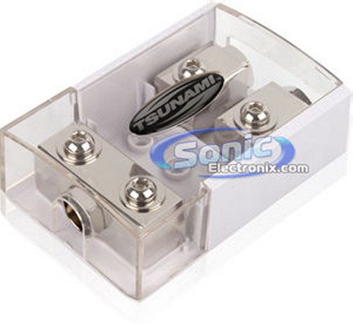 MARINE ANL Fused Distribution Block 2 Position (1) 1/0 GA IN (2) 1/0 GA OUT