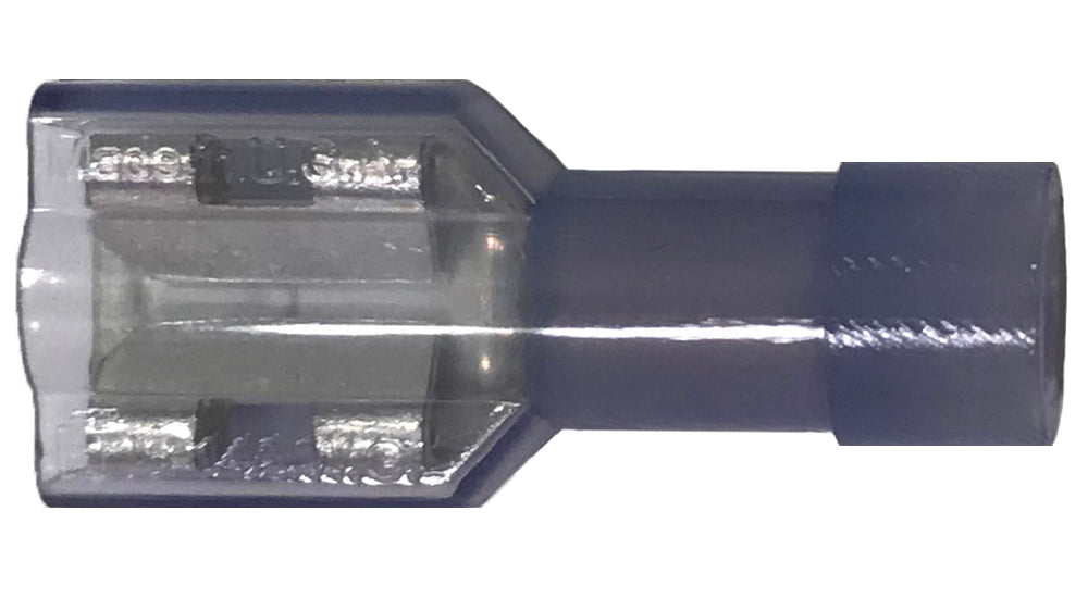 Nylon Fully Insulated Blue Female Quick Disconnect Connector 16-14 Gauge .110 Tab - 100 Pack