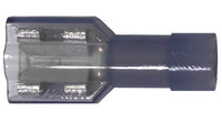Nylon Fully Insulated Blue Female Quick Disconnect Connector 16-14 Gauge .110 Tab - 100 Pack
