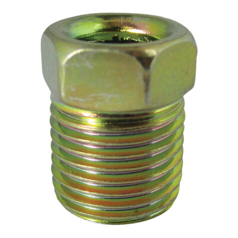 Standard Steel Invert Flare Tube Nut - 1/4" x 7/16" - 24 TPI - 10 Pack