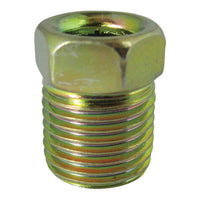 Standard Steel Invert Flare Tube Nut - 1/4" x 7/16" - 24 TPI - 10 Pack