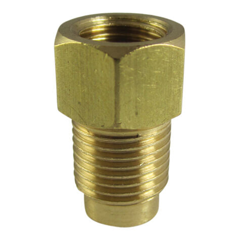 Brass Brake Line Adapters 3/16" (3/8" -24) 1/4" (7/16" -24) - Each