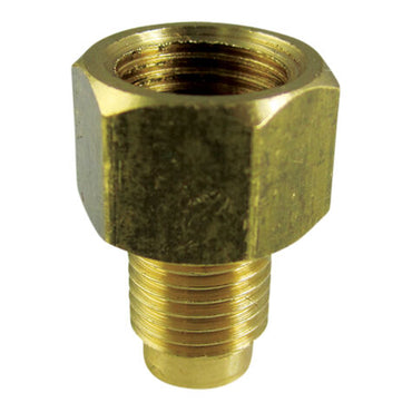 Brass Brake Line Adapters 1/4" (7/16" -24) 3/16" (3/8" -24) - Each
