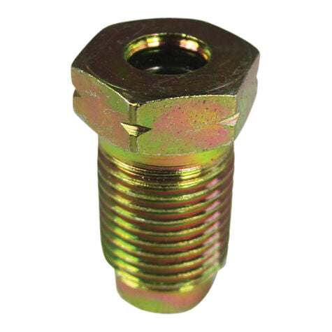 Gold Long Bubble Invert Flare Tube Nut 3/16" x 10 MM x 1 TPI - 10 Pack