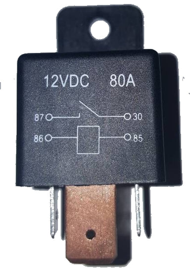 MGI SpeedWare 80 Amp Relay 2-Pack - Heavy Duty 12V SPST Relay With Socket