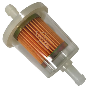 Clear 3/8" Universal Plastic In-line Fuel Filter - G15