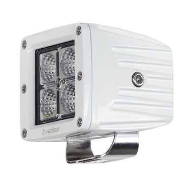 Heise 3" White Waterproof 4 LED Marine Grade Cube Light & Mounting Bar Bracket