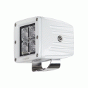 Heise 3" White Waterproof 4 LED Marine Grade Cube Light & Mounting Bar Bracket