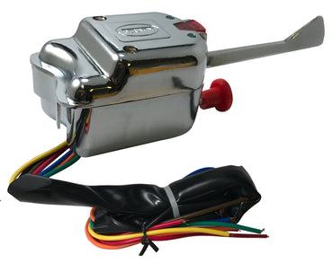 Universal Turn Signal Switch 7 Wire W/ Indicator Light &  Emergency Flasher Button