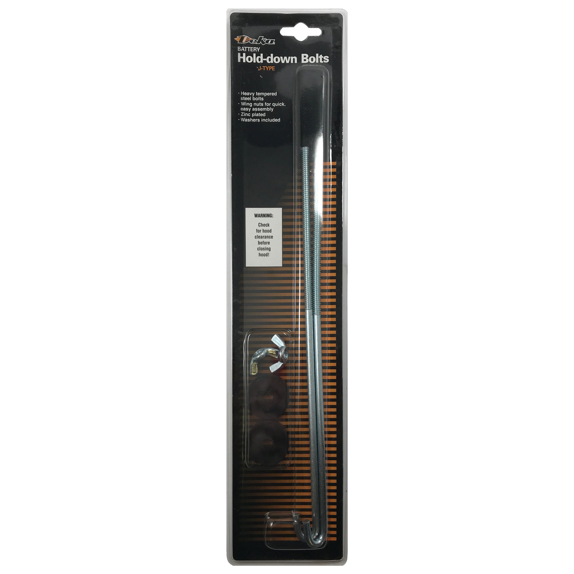 12 Inch J-Bolt Battery Hold Down Kit J-Type