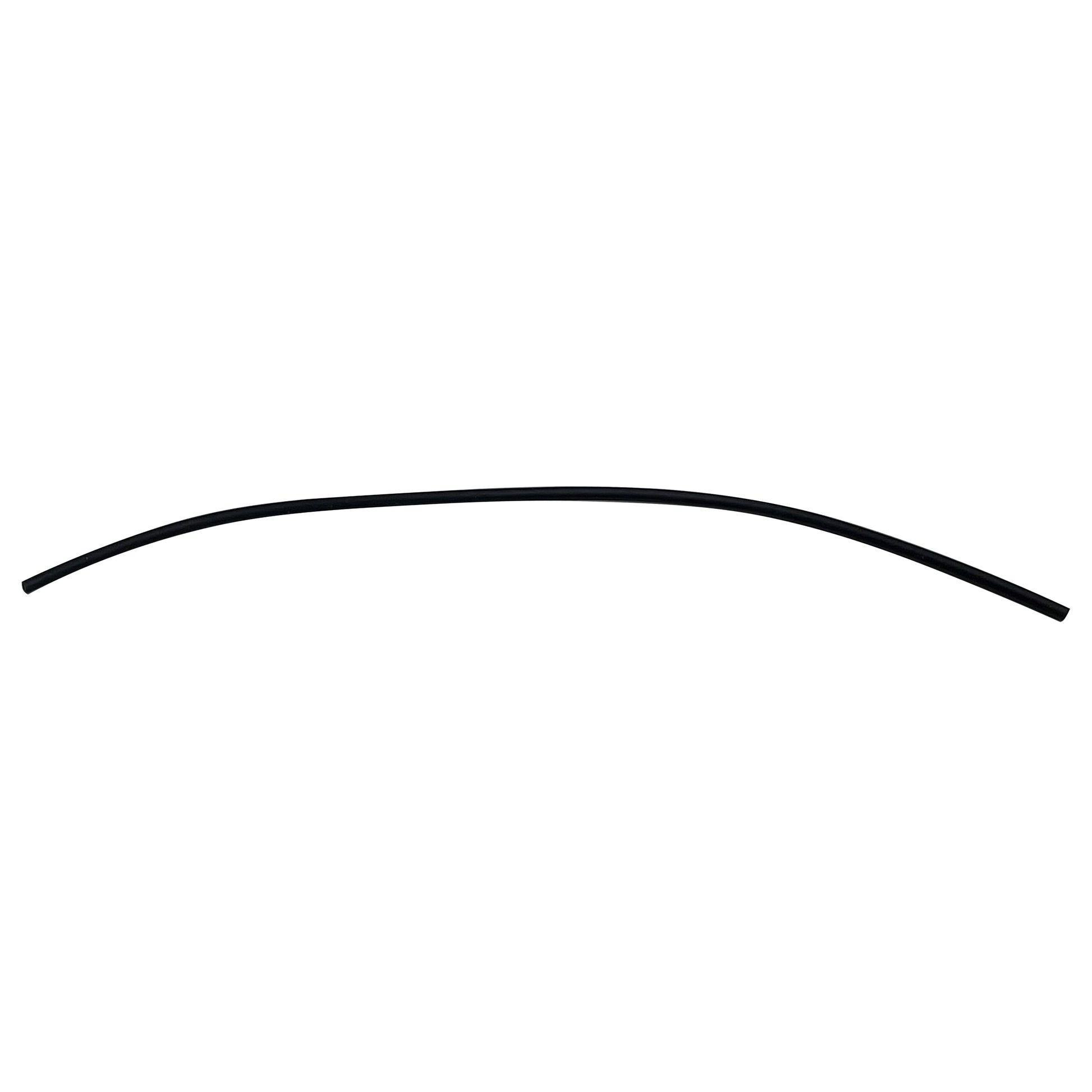 Flexible Thin Single Wall Non-Adhesive Heat Shrink Tubing 2:1 Black 3/64" ID - 12" Inch 10 Pack