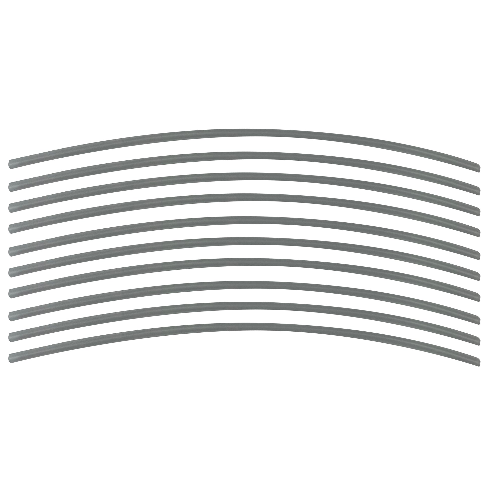 Flexible Thin Single Wall Non-Adhesive Heat Shrink Tubing 2:1 Clear 3/32" ID - 12" Inch 10 Pack