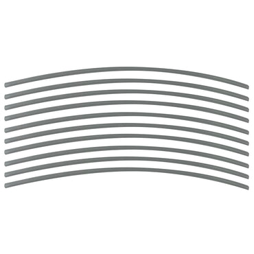 Flexible Thin Single Wall Non-Adhesive Heat Shrink Tubing 2:1 Clear 3/32" ID - 12" Inch 10 Pack