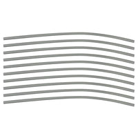 Flexible Thin Single Wall Non-Adhesive Heat Shrink Tubing 2:1 White 3/32" ID - 12" Inch 10 Pack