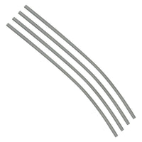 Flexible Thin Single Wall Non-Adhesive Heat Shrink Tubing 2:1 White 3/32" ID - 48" Inch 4 Pack