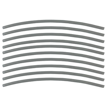 Flexible Thin Single Wall Non-Adhesive Heat Shrink Tubing 2:1 Clear 1/8" ID - 12" Inch 10 Pack
