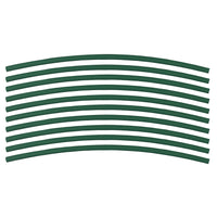 Flexible Thin Single Wall Non-Adhesive Heat Shrink Tubing 2:1 Green 1/8" ID - 12" Inch 10 Pack