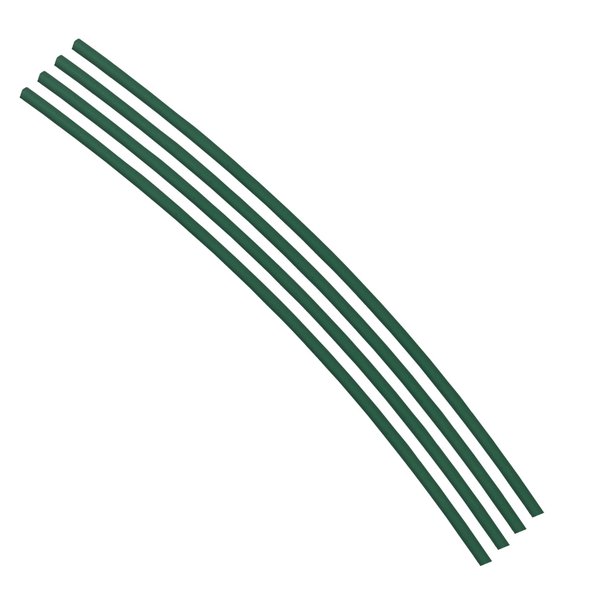 Flexible Thin Single Wall Non-Adhesive Heat Shrink Tubing 2:1 Green 1/8" ID - 48" Inch 4 Pack