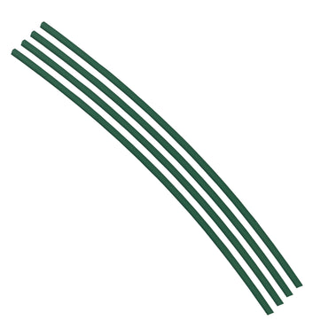 Flexible Thin Single Wall Non-Adhesive Heat Shrink Tubing 2:1 Green 1/8" ID - 48" Inch 4 Pack