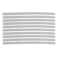 Flexible Thin Single Wall Non-Adhesive Heat Shrink Tubing 2:1 Clear 1/4" ID - 12" Inch 10 Pack