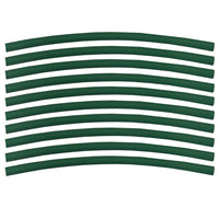 Flexible Thin Single Wall Non-Adhesive Heat Shrink Tubing 2:1 Green 1/4" ID - 12" Inch 10 Pack