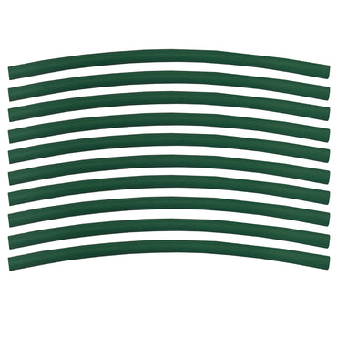 Flexible Thin Single Wall Non-Adhesive Heat Shrink Tubing 2:1 Green 1/4" ID - 12" Inch 10 Pack