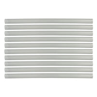 Flexible Thin Single Wall Non-Adhesive Heat Shrink Tubing 2:1 Clear 3/8" ID - 12" Inch 10 Pack