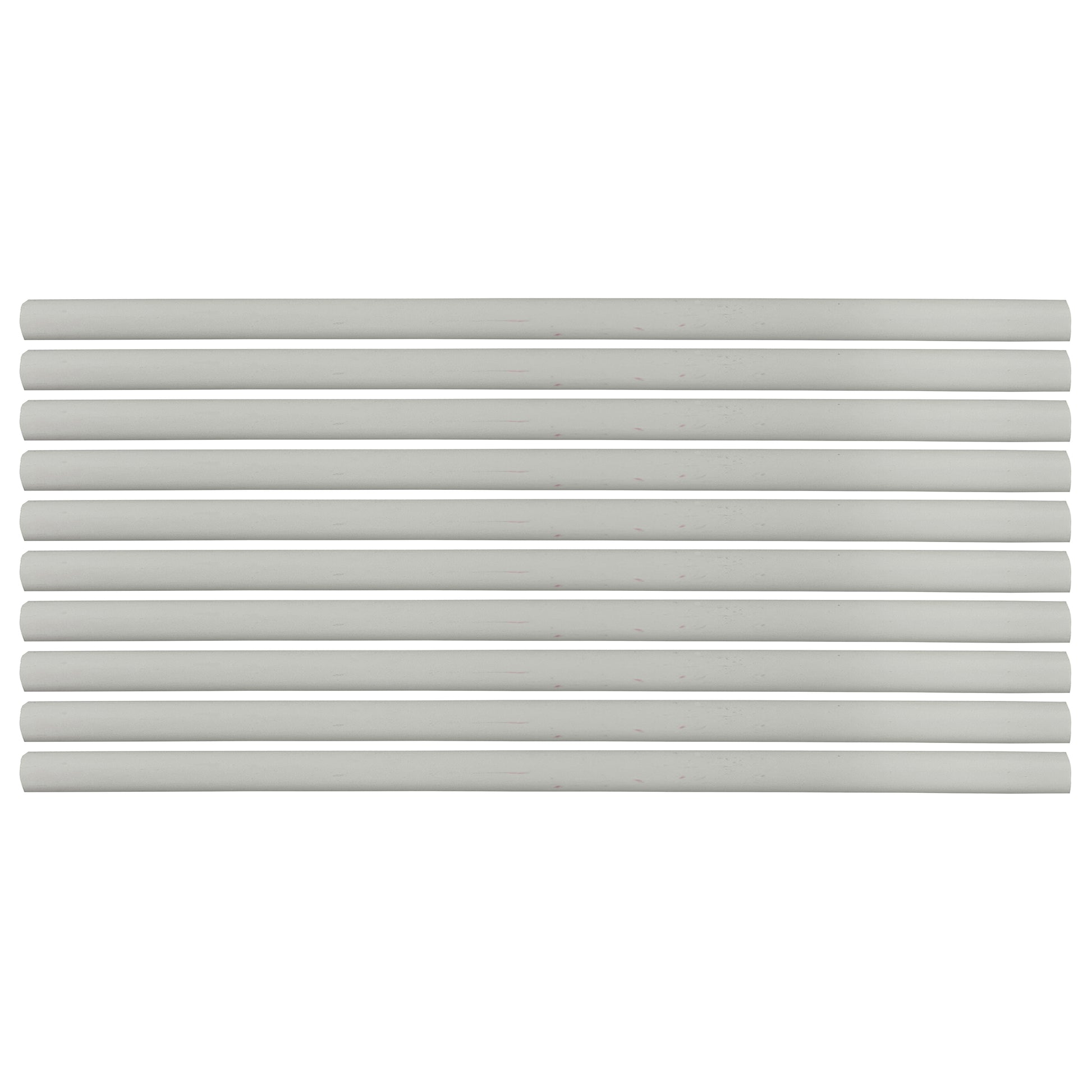 Flexible Thin Single Wall Non-Adhesive Heat Shrink Tubing 2:1 White 3/8" ID - 12" Inch 10 Pack