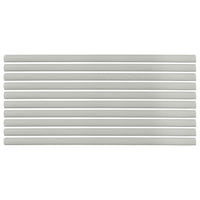 Flexible Thin Single Wall Non-Adhesive Heat Shrink Tubing 2:1 White 3/8" ID - 12" Inch 10 Pack