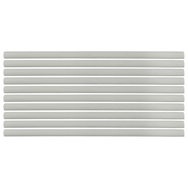 Flexible Thin Single Wall Non-Adhesive Heat Shrink Tubing 2:1 White 3/8" ID - 12" Inch 10 Pack