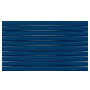 Flexible Thin Single Wall Non-Adhesive Heat Shrink Tubing 2:1 Blue 1/2" ID - 12" Inch 10 Pack