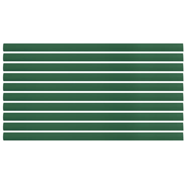 Flexible Thin Single Wall Non-Adhesive Heat Shrink Tubing 2:1 Green 1/2" ID - 12" Inch 10 Pack