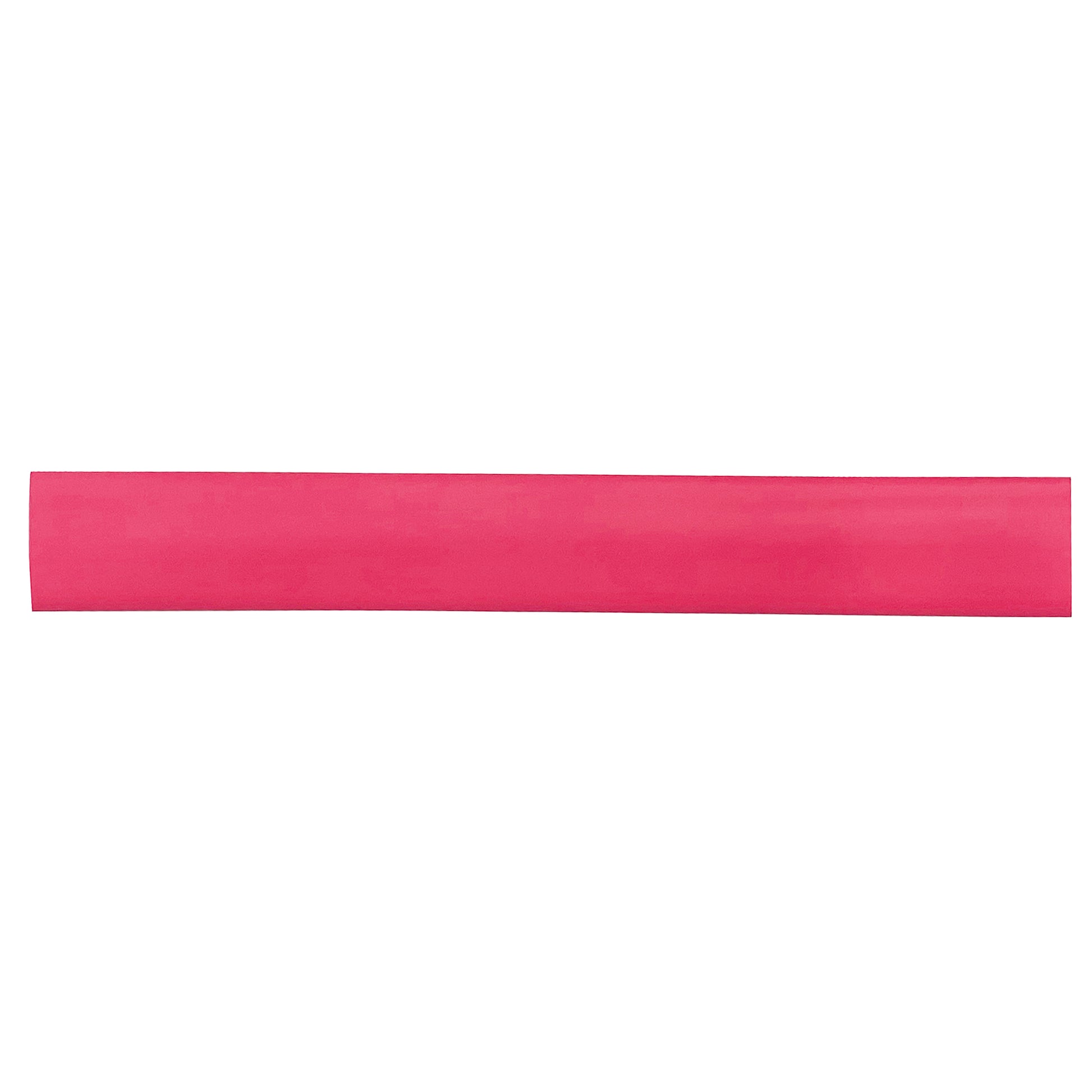 Flexible Thin Single Wall Non-Adhesive Heat Shrink Tubing 2:1 Red 1/2" ID - 12" Inch 10 Pack