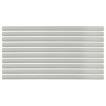Flexible Thin Single Wall Non-Adhesive Heat Shrink Tubing 2:1 White 1/2" ID - 12" Inch 10 Pack