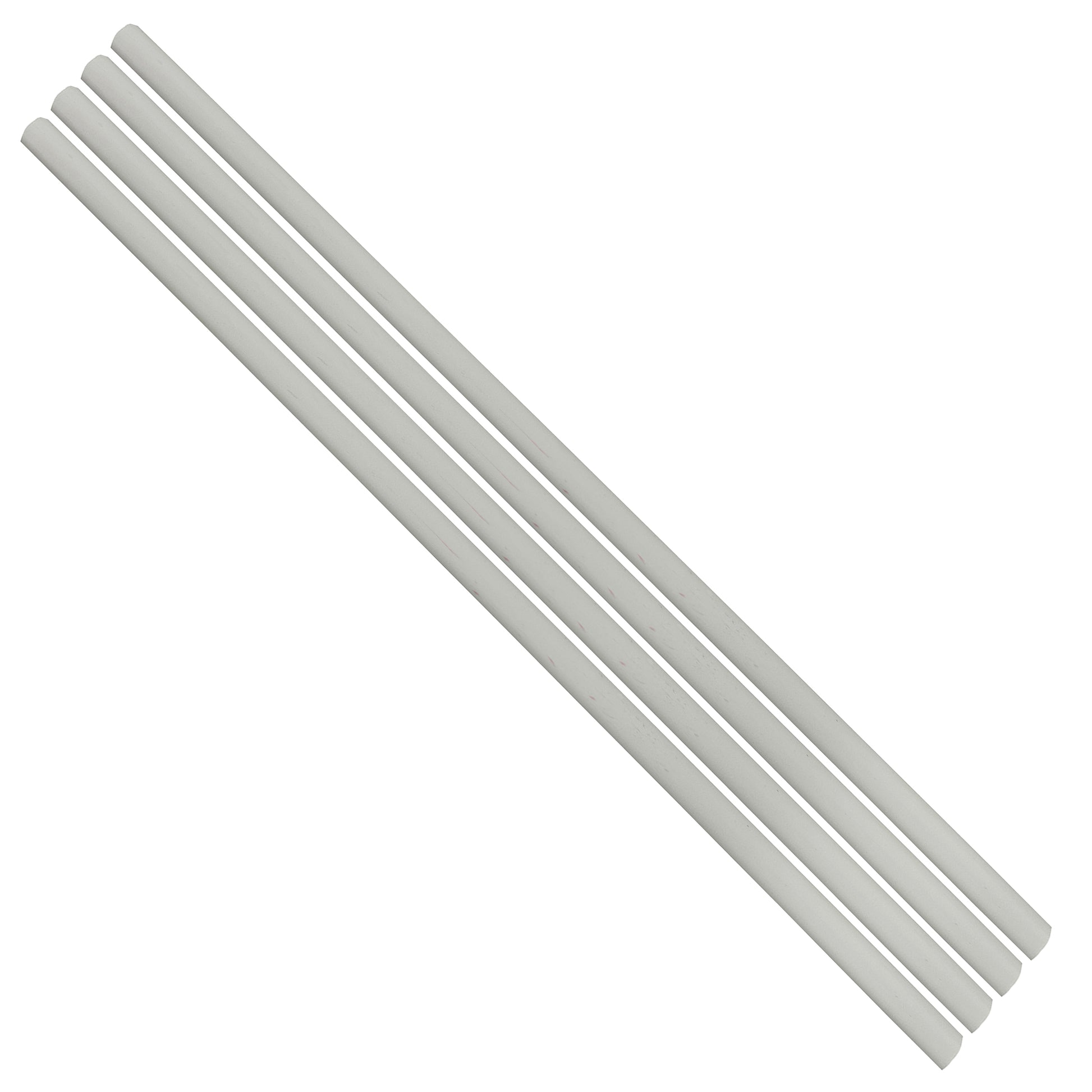 Flexible Thin Single Wall Non-Adhesive Heat Shrink Tubing 2:1 White 1/2" ID - 48" Inch 4 Pack
